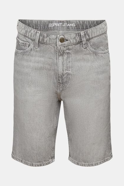 Shorts in denim relaxed fit a vita media