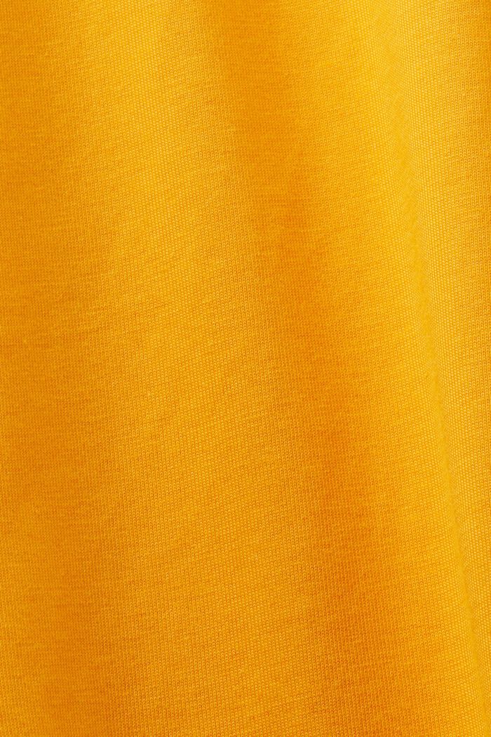 T-shirt con logo e collo a lupetto, GOLDEN ORANGE, detail image number 6