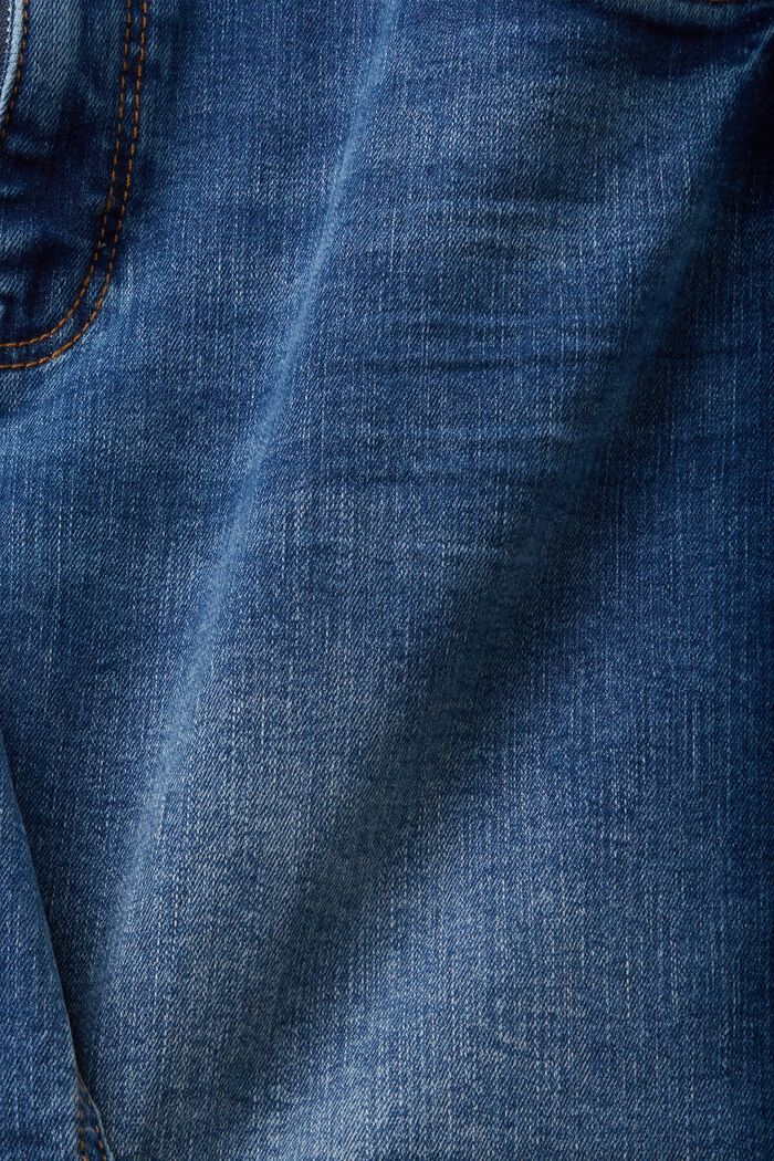 Shorts in denim elasticizzato, BLUE MEDIUM WASHED, detail image number 6