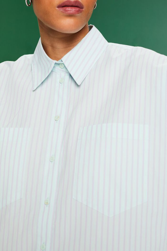 Camicia button-down a righe, MINT/LAVENDER, detail image number 3