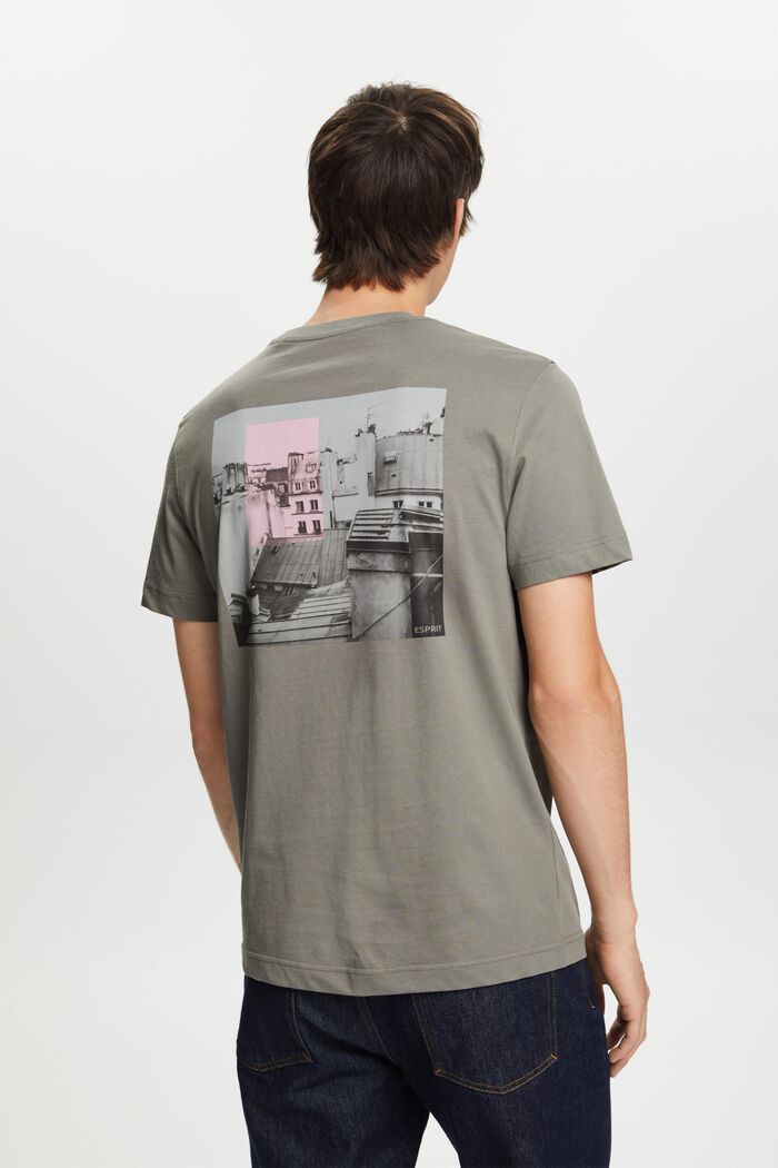T-shirt con stampa dietro e davanti, GUNMETAL, detail image number 3