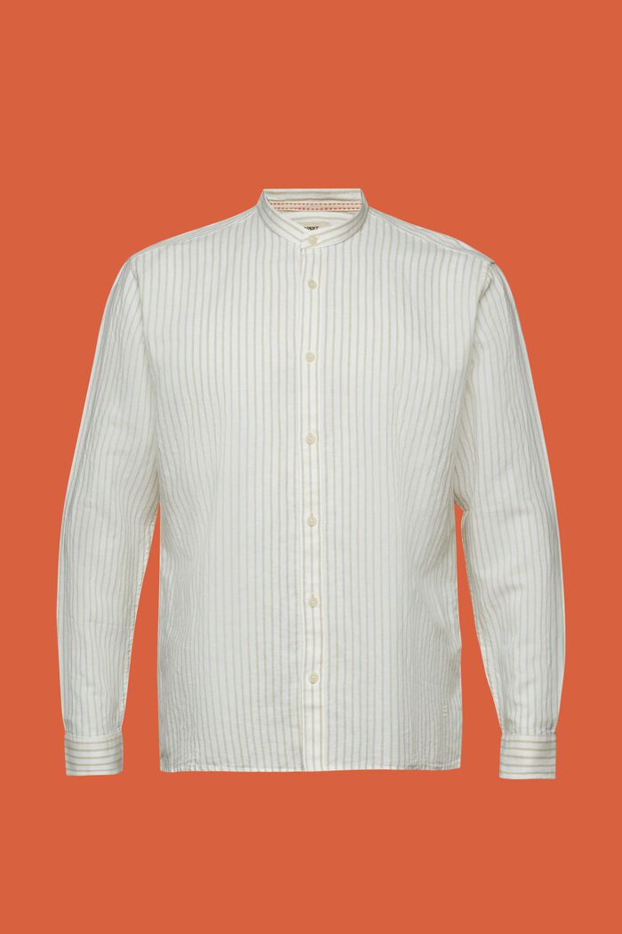 Maglia a righe, misto lino, LIGHT GREEN, detail image number 5