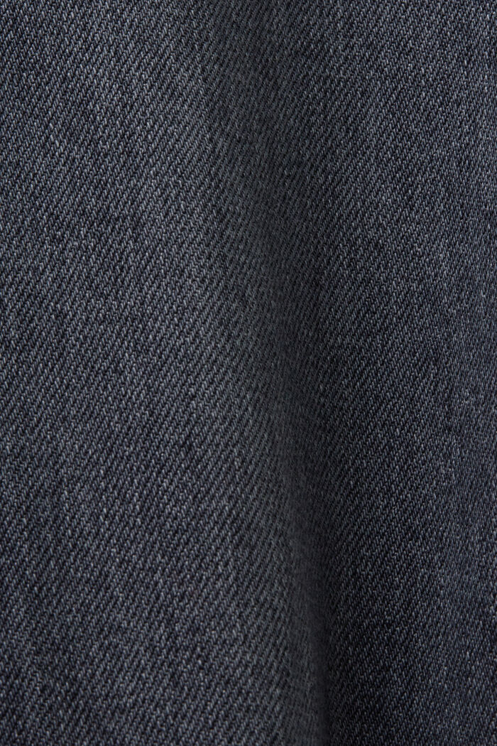 Jeans a vita alta con gamba larga, BLACK MEDIUM WASHED, detail image number 6