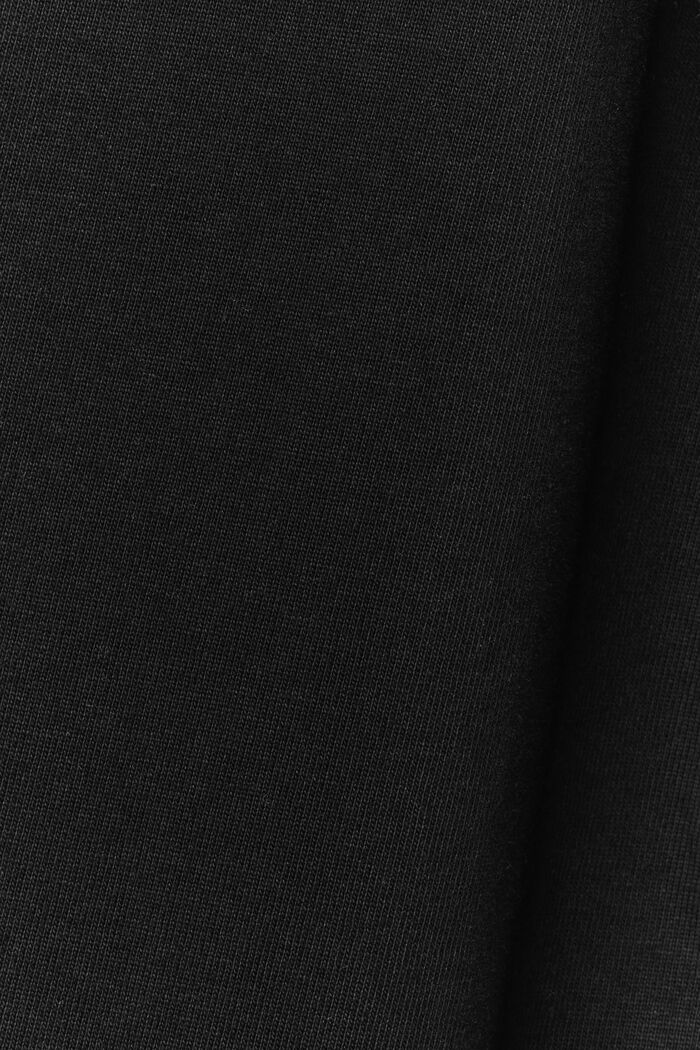 T-shirt unisex in jersey di cotone con logo, BLACK, detail image number 5