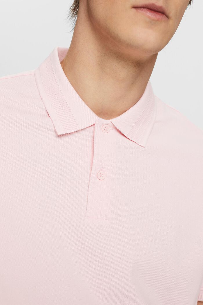 Polo in cotone piqué, PASTEL PINK, detail image number 2
