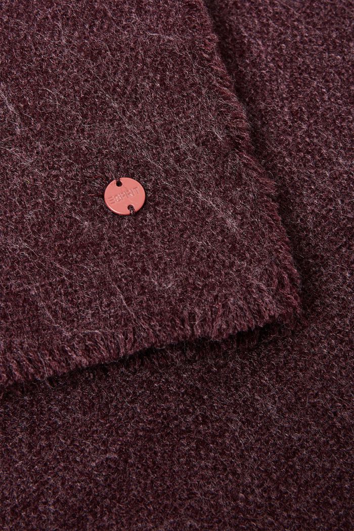 Sciarpa oversize, BORDEAUX RED, detail image number 1