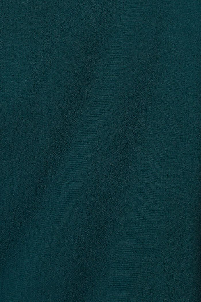 Blusa con fiocco con LENZING™ ECOVERO™, DARK TEAL GREEN, detail image number 4