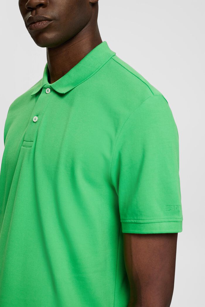Camicia polo slim fit, GREEN, detail image number 2
