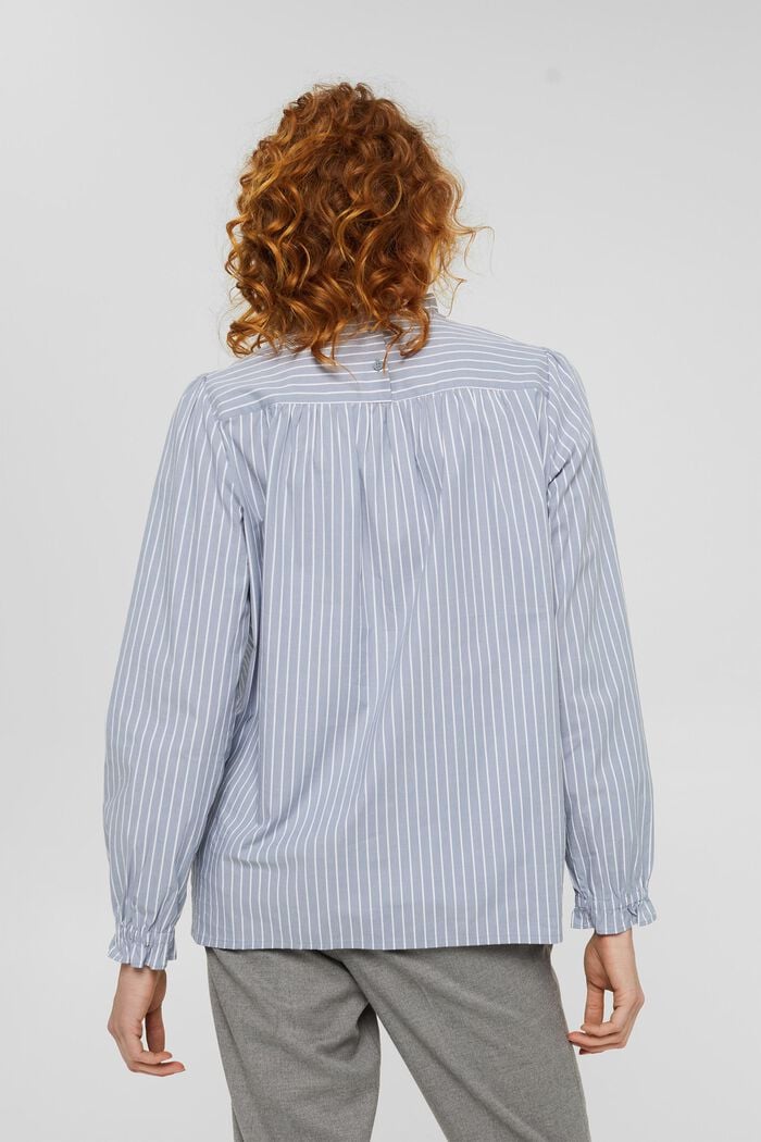 Blusa a righe con ruches, MEDIUM GREY, detail image number 3
