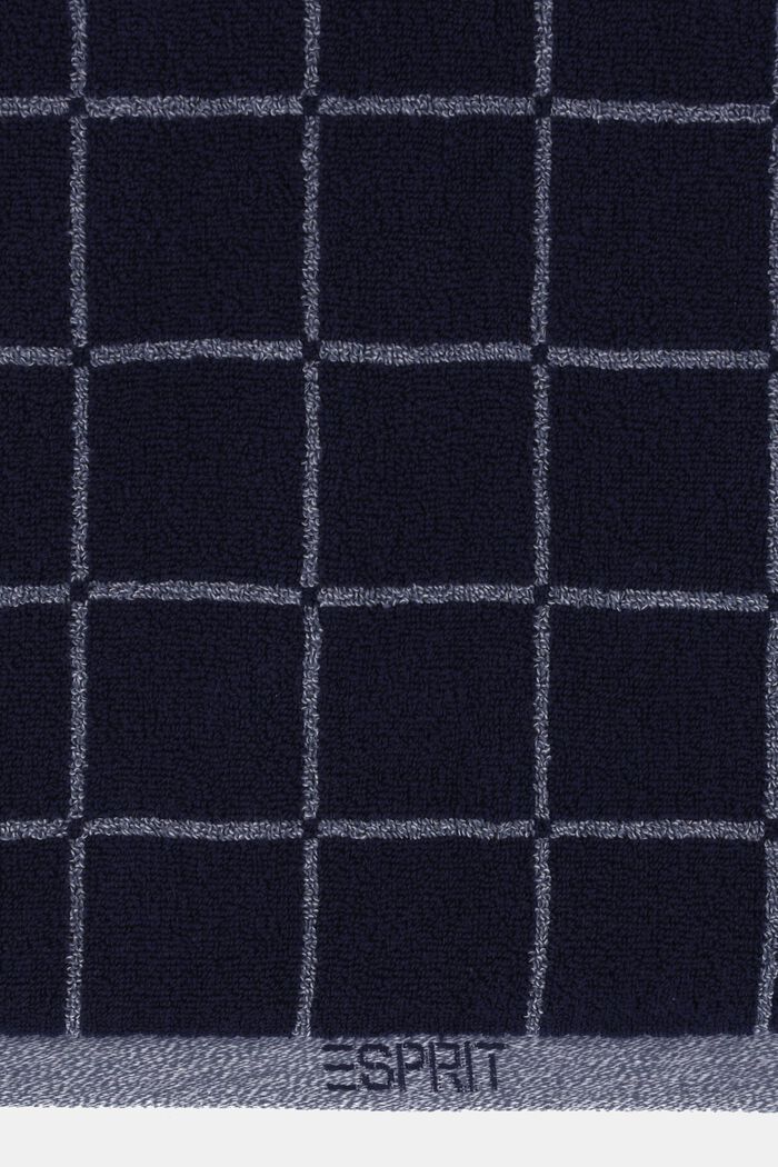 Asciugamani Melange Cube, NAVY BLUE, detail image number 1