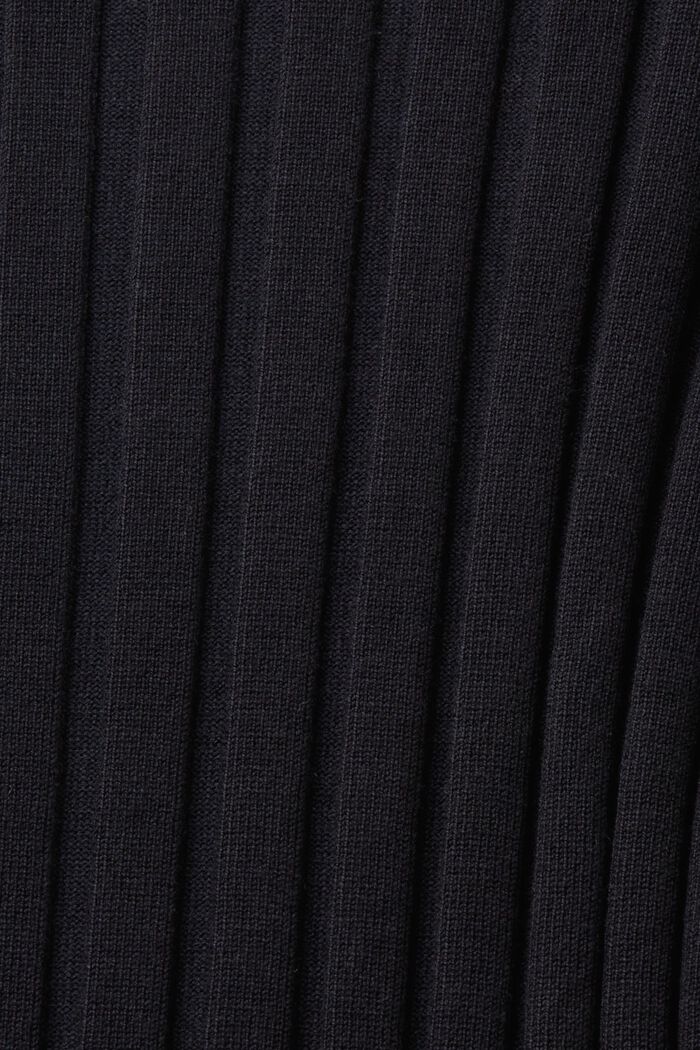Pullover in maglia a coste, BLACK, detail image number 5