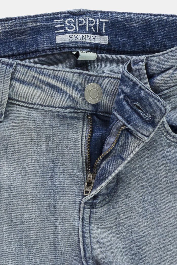 Jeans con vita regolabile, BLUE BLEACHED, detail image number 2