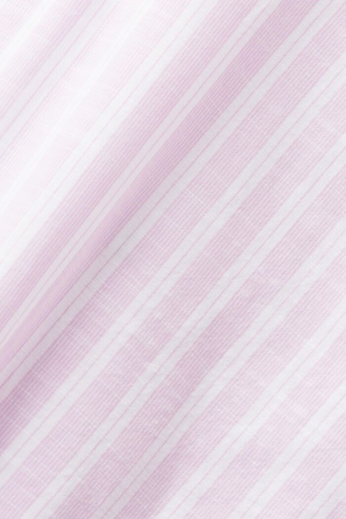 Blusa a righe di cotone, LILAC, detail image number 5