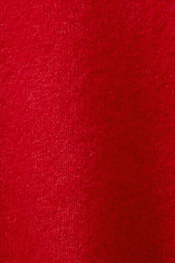 Pullover a maglia con maniche blouson, DARK RED, detail image number 5