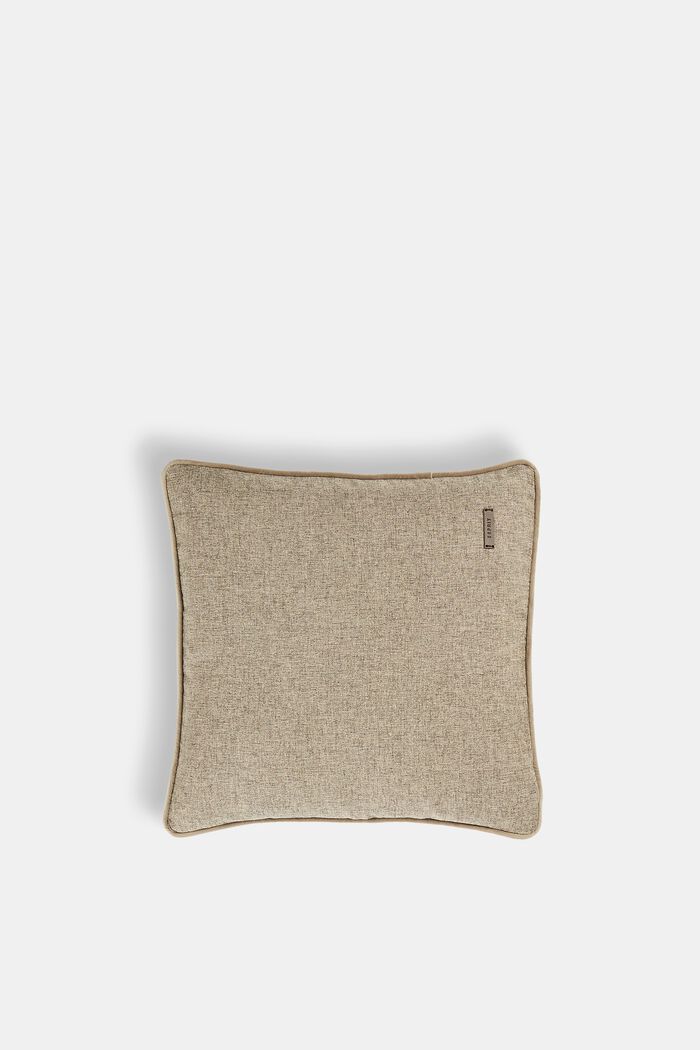 Fodera decorativa per cuscino con cordoncino in velluto, CHOCOLATE, detail image number 0