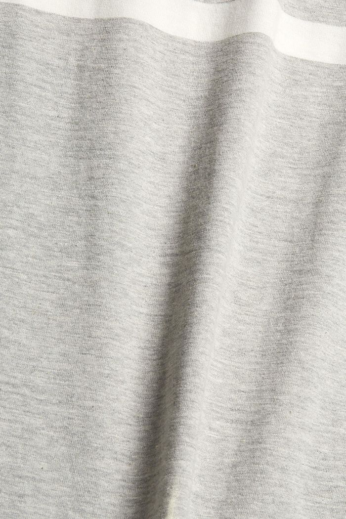T-shirt in jersey a righe con tasca, LIGHT GREY, detail image number 5