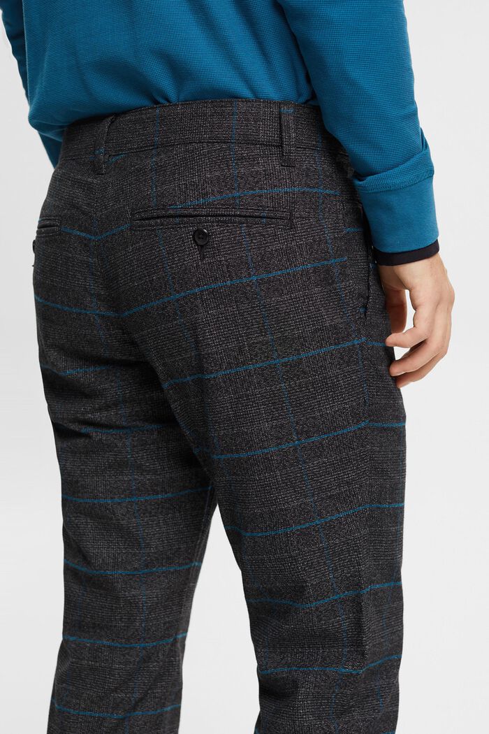Pantaloni Slim Fit a quadri, ANTHRACITE, detail image number 2