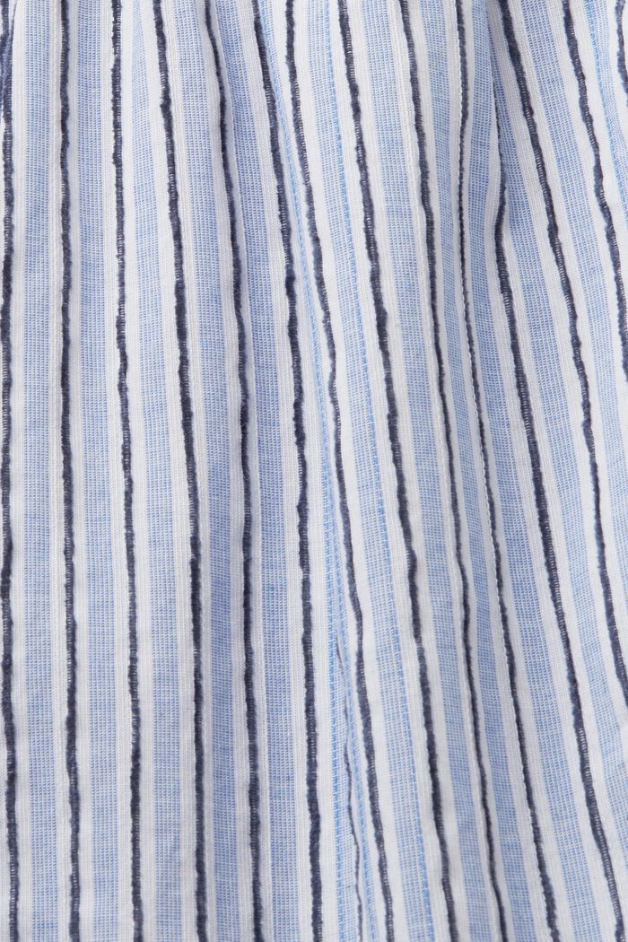 Camicetta a maniche corte a righe, 100% cotone, BRIGHT BLUE, detail image number 4