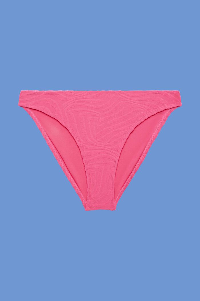 Riciclati: slip da bikini jacquard, PINK FUCHSIA, detail image number 4