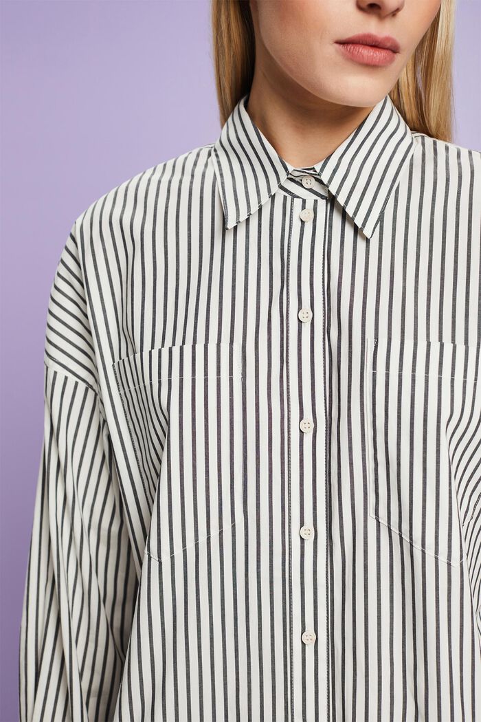 Camicia button-down a righe, BLACK, detail image number 3