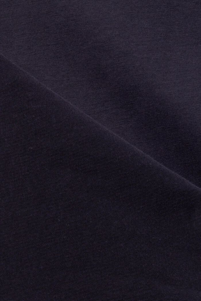 T-shirt in cotone con stampa sul davanti, NAVY, detail image number 4