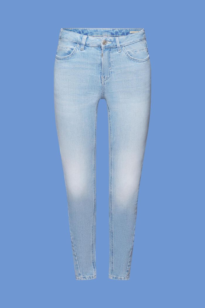 Jeans Slim Fit a vita media, BLUE BLEACHED, detail image number 6