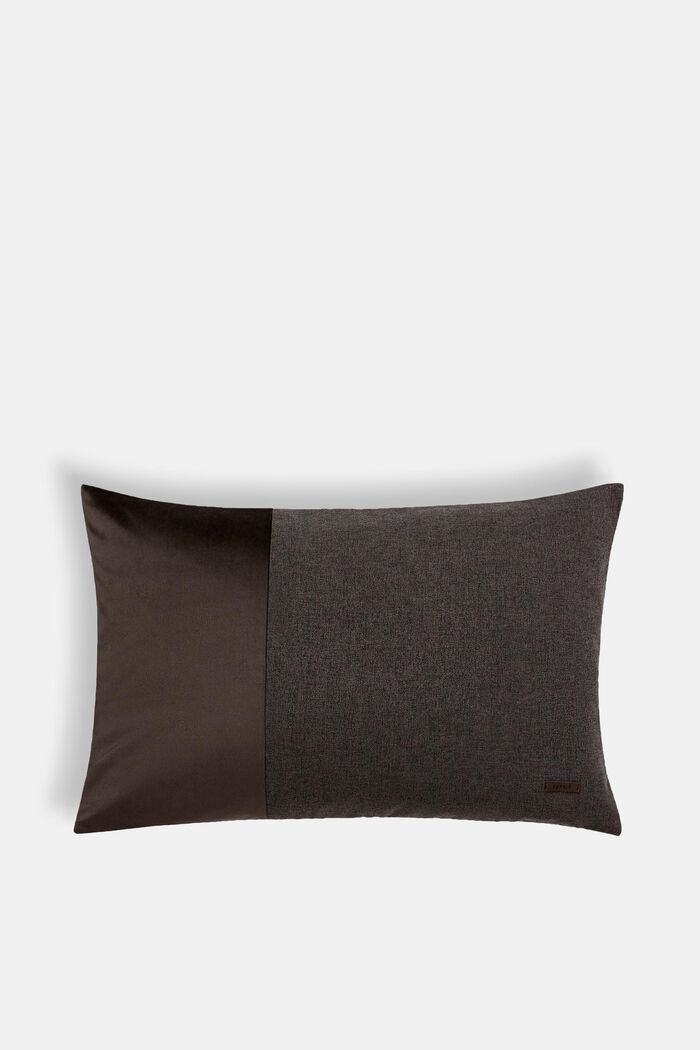 Fodera per cuscino in materiale misto con microvelluto, DARK GREY, detail image number 0