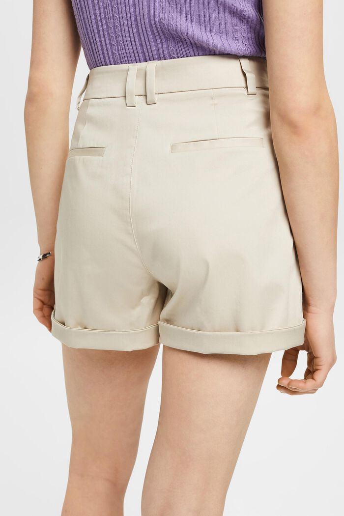 Shorts lavati in raso, LIGHT TAUPE, detail image number 2