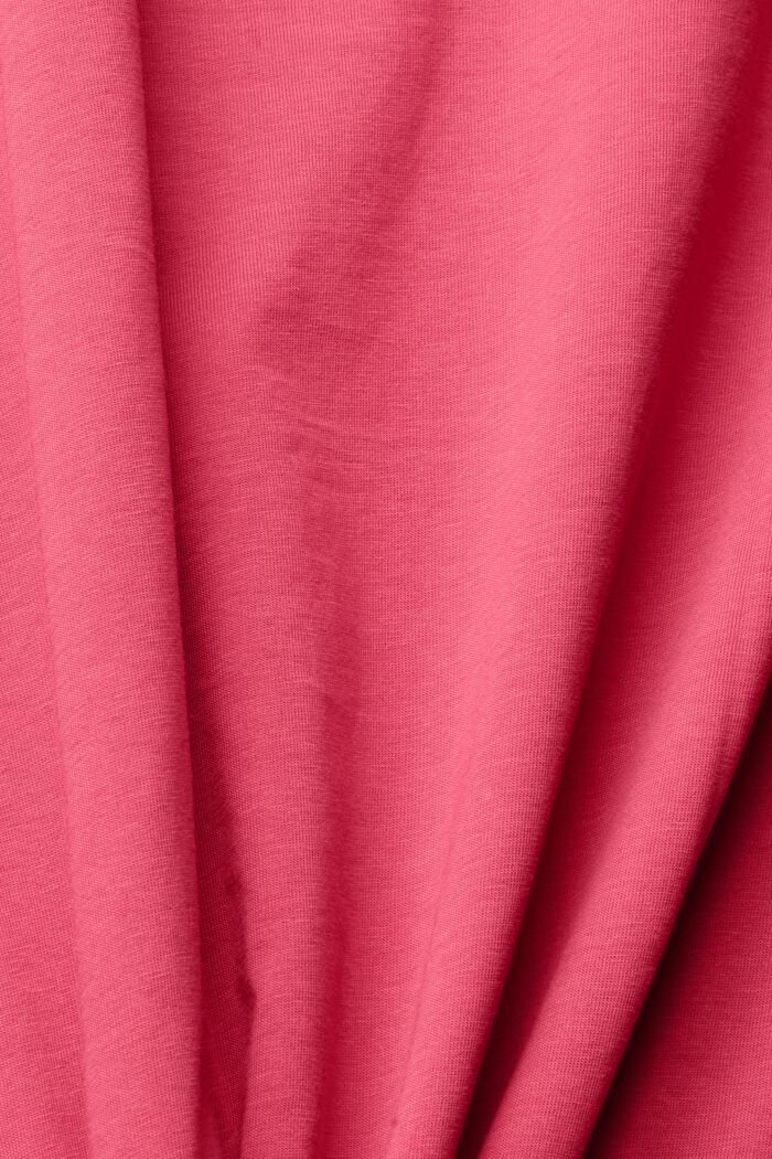 T-shirt in jersey con stampa grafica 3D del logo, DARK PINK, detail image number 1