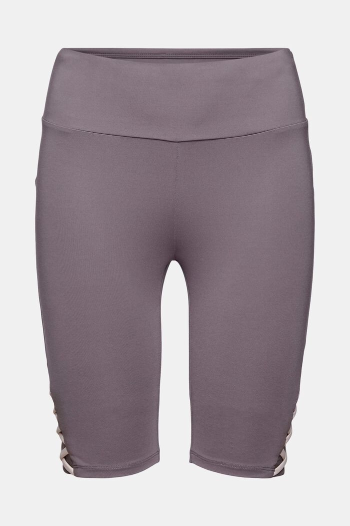 In materiale riciclato: shorts active con E- Dry, TAUPE, overview