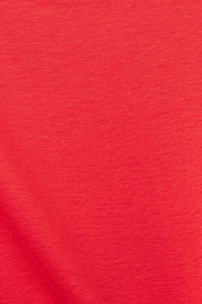 T-shirt con logo in strass, RED, detail image number 6