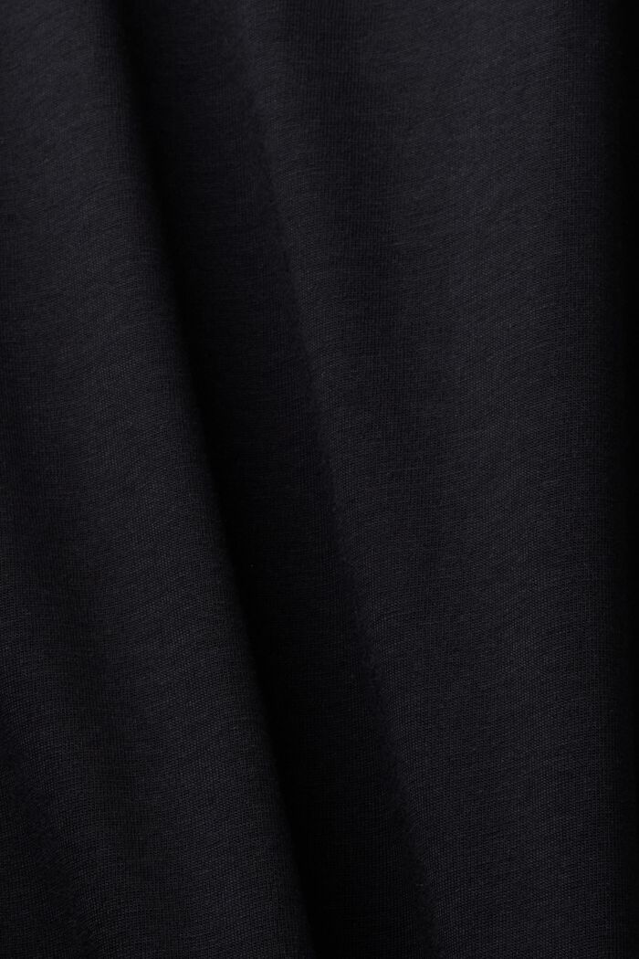T-shirt in jersey di cotone biologico, BLACK, detail image number 4