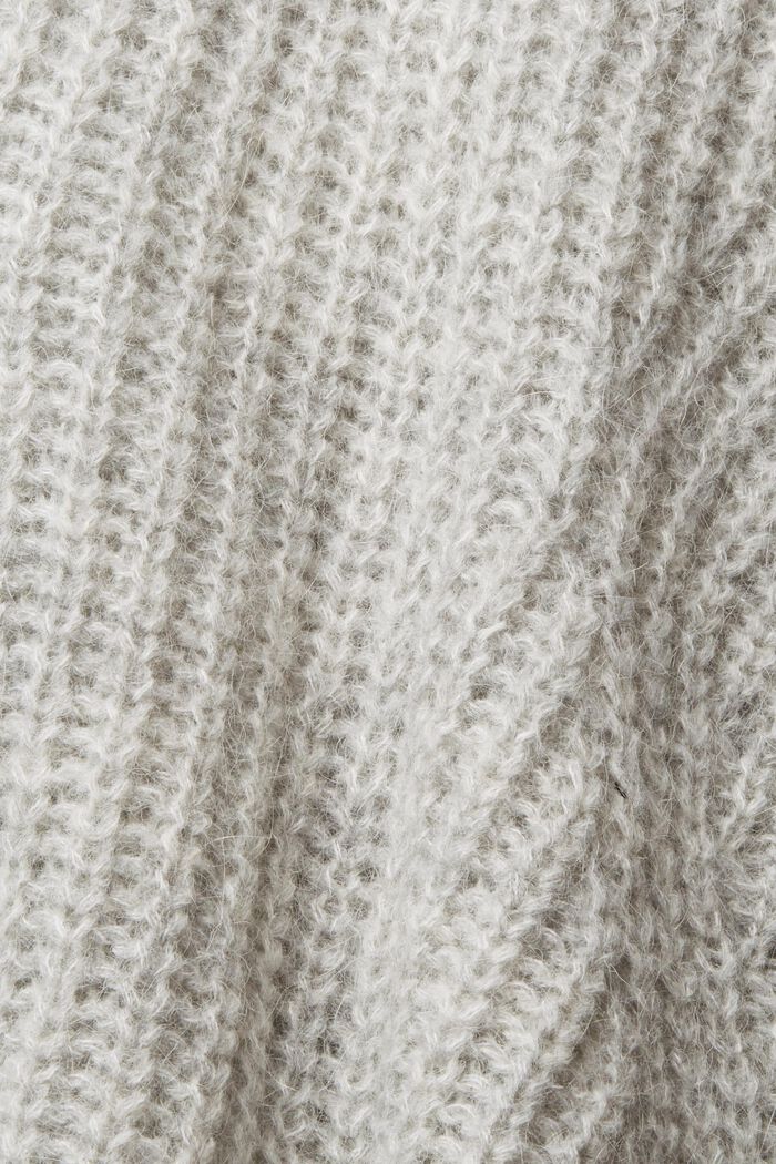 Con alpaca: pullover a maglia, GREY, detail image number 6