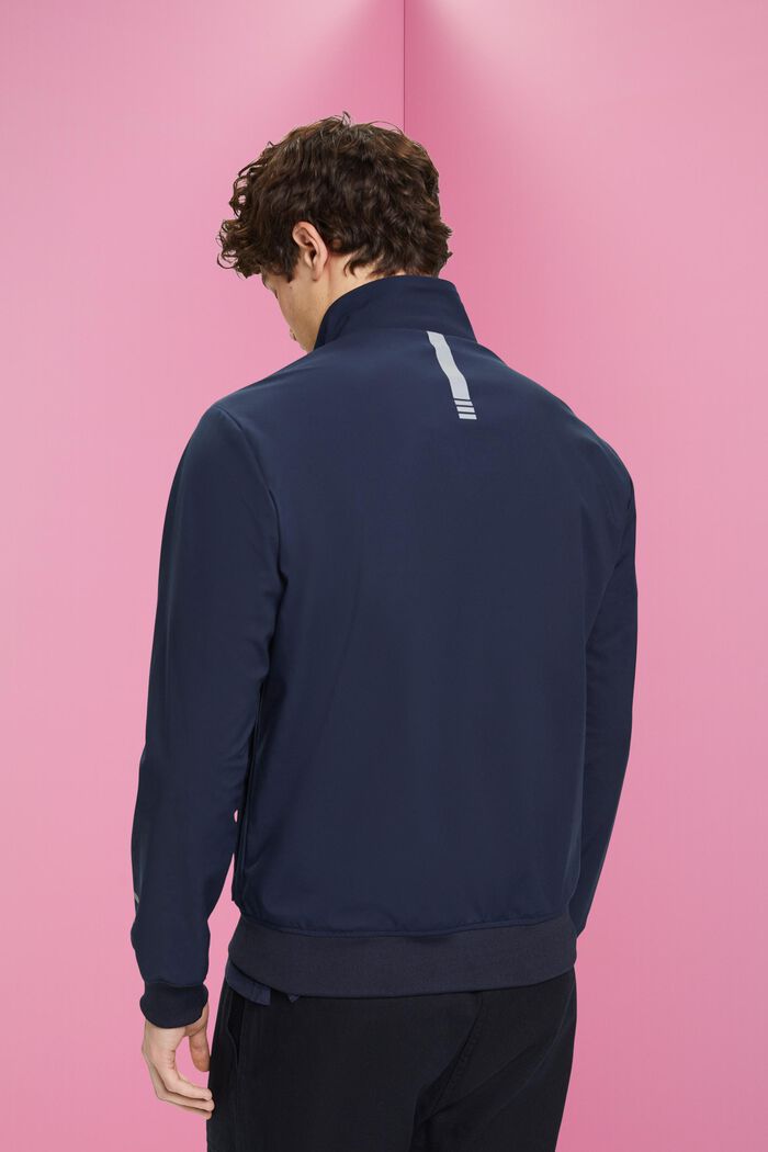 Giacca softshell a spina di pesce, NAVY, detail image number 3