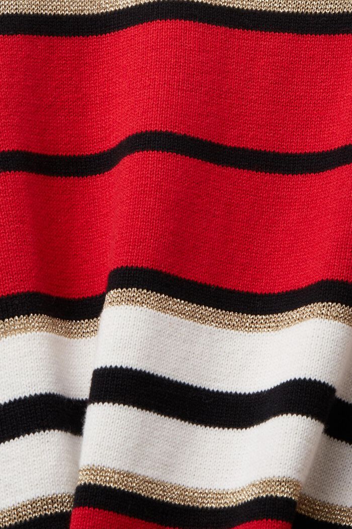Pullover a righe con cashmere, RED, detail image number 5