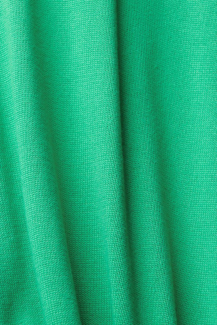 Pullover in maglia con scollo a V, LIGHT GREEN, detail image number 1