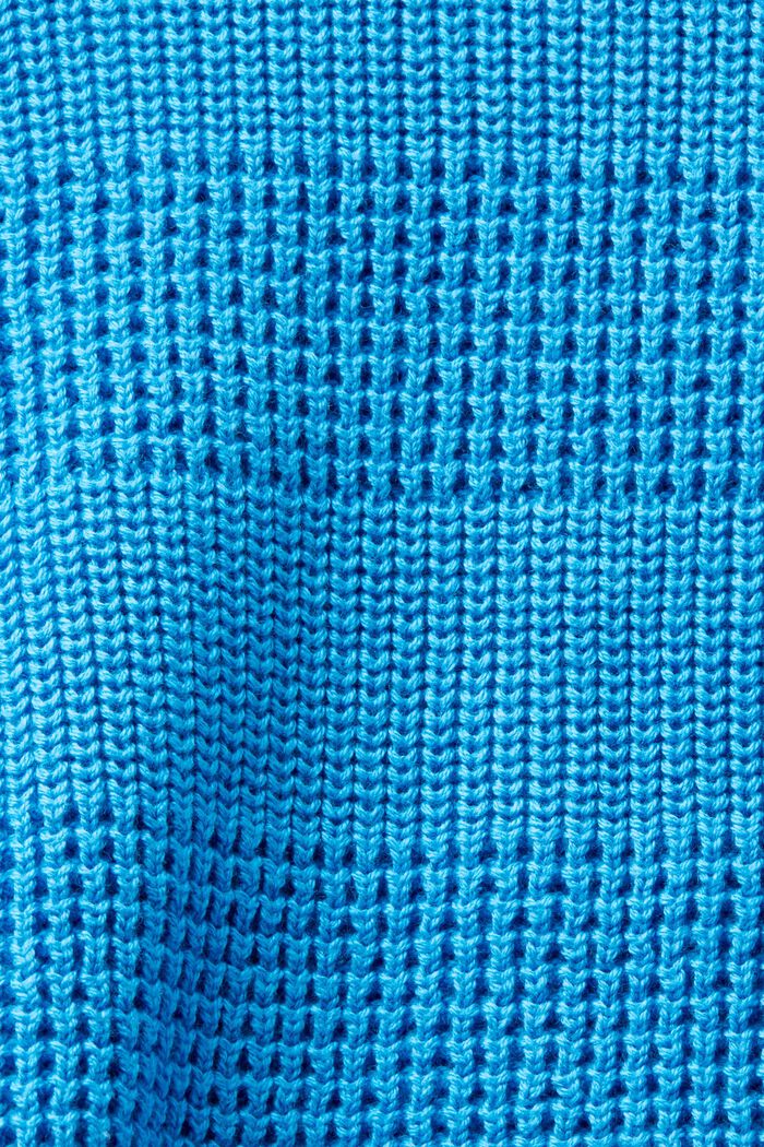 Pullover strutturato con scollo rotondo, BLUE, detail image number 5