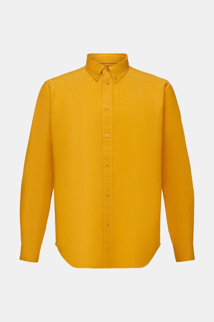 Camicia di velluto, 100% cotone, NEW AMBER YELLOW, detail image number 6