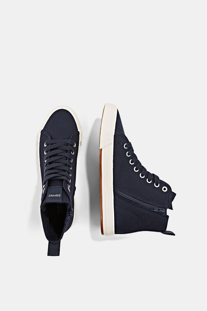 Sneakers con gambale alto, NAVY, detail image number 1