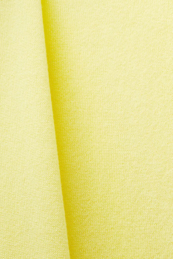 Pullover in cotone con scollo a V, PASTEL YELLOW, detail image number 5