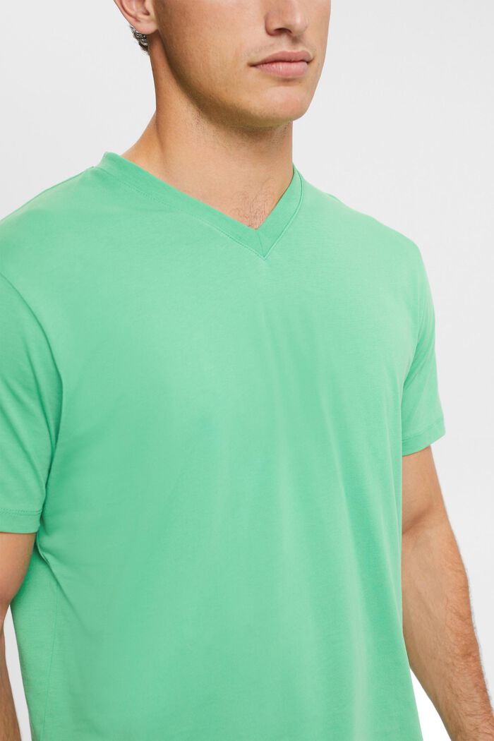 T-shirt in jersey, 100% cotone, GREEN, detail image number 0