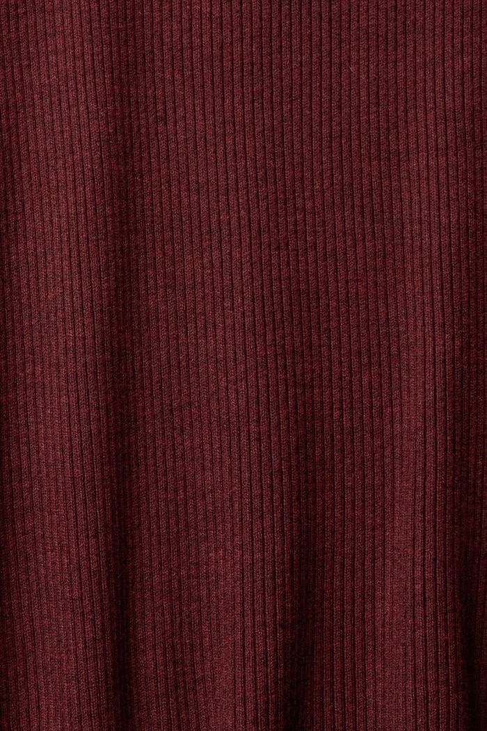 Pullover a coste, LENZING™ ECOVERO™, BORDEAUX RED, detail image number 1