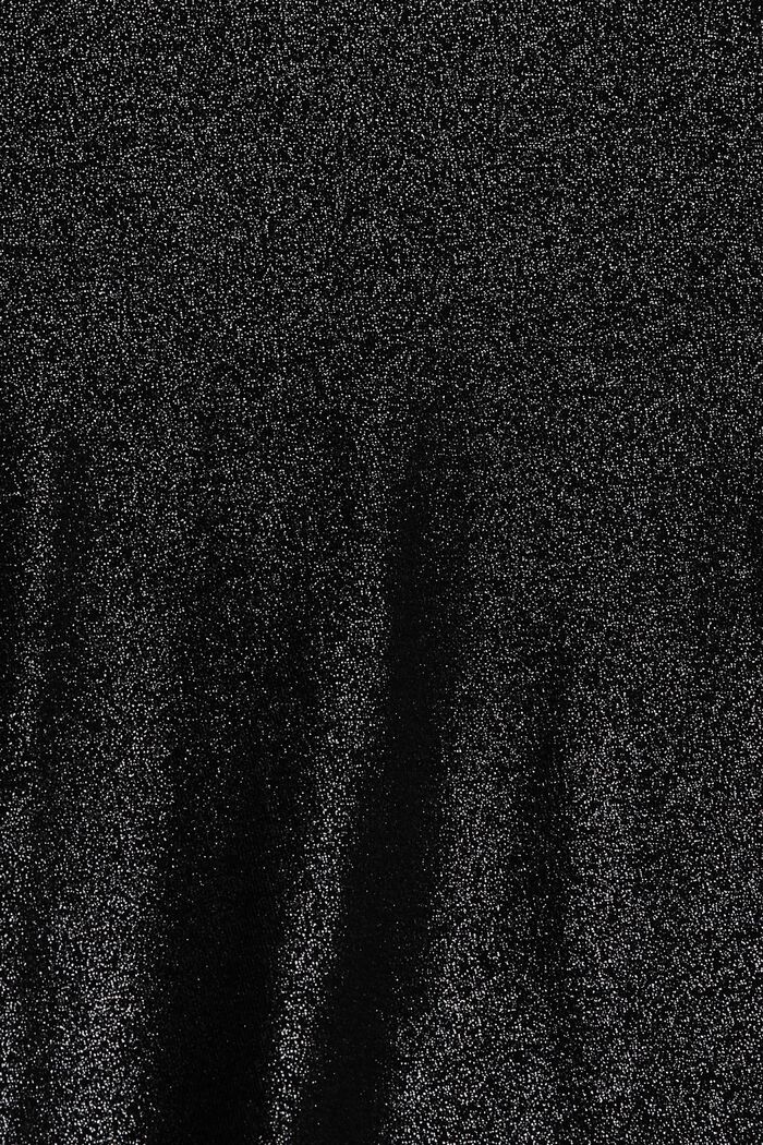 Maglia a maniche lunghe effetto camicia, LENZING™ ECOVERO™, BLACK, detail image number 4