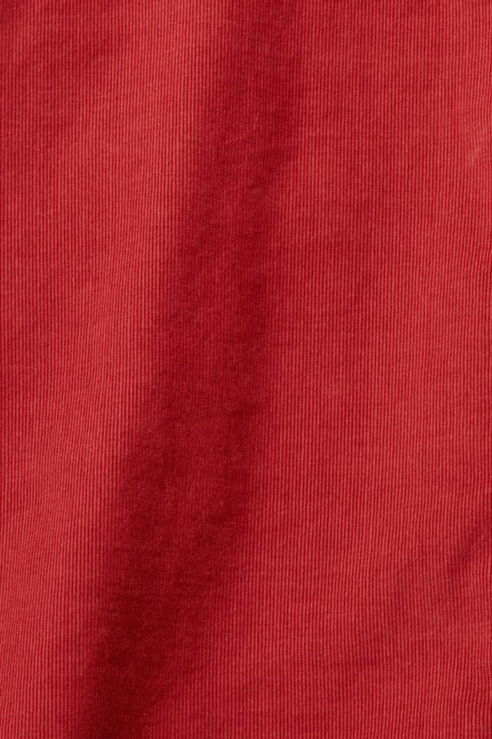 Blusa in velluto sottile, TERRACOTTA, detail image number 1