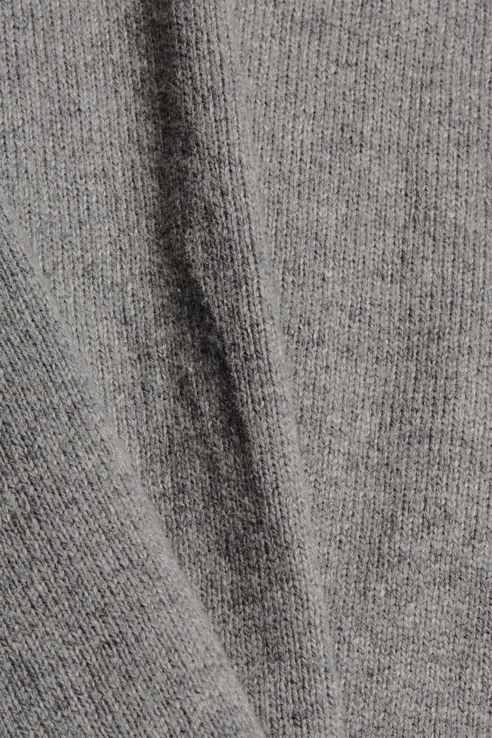 Con lana: pullover con effetto a strati, GUNMETAL, detail image number 4