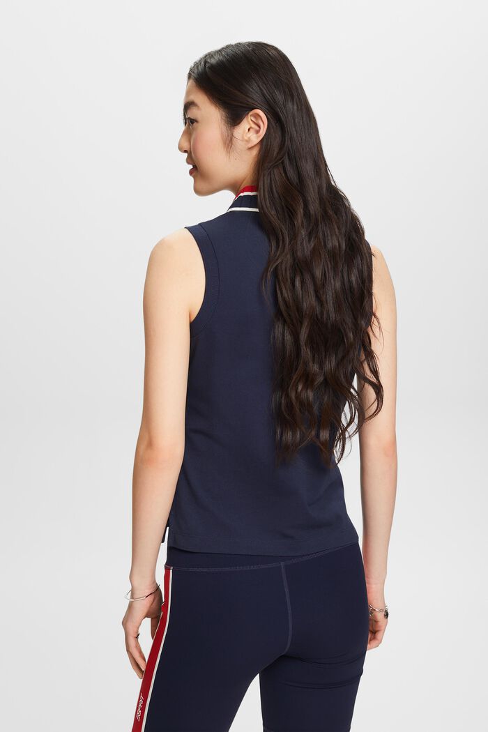 Canotta stile polo, NAVY, detail image number 2