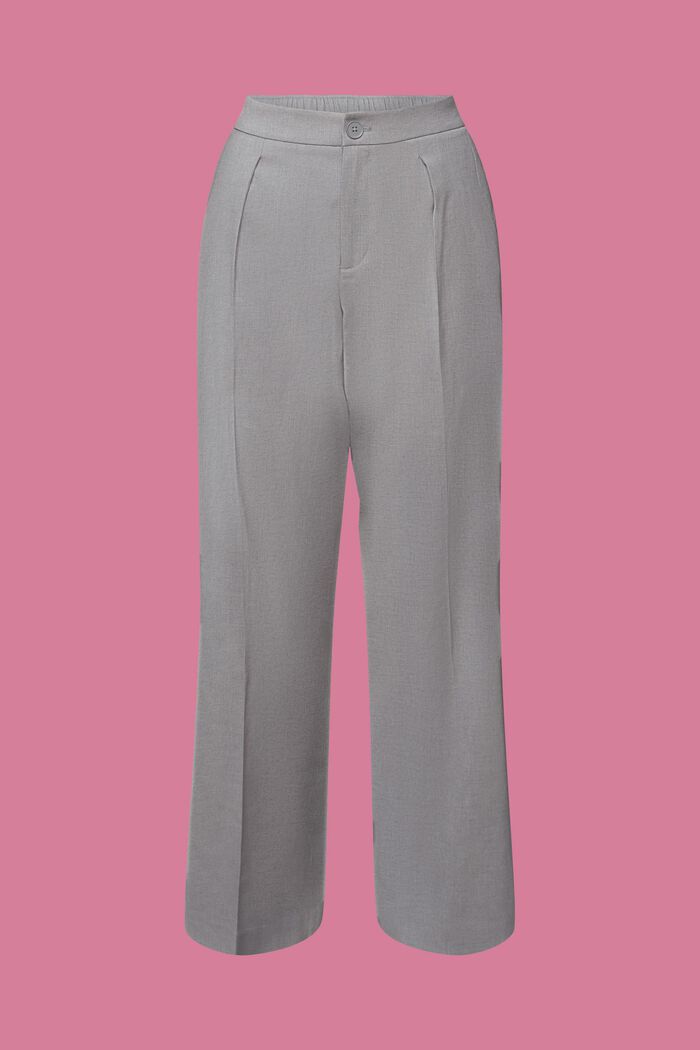 Pantaloni con spacco sullo sfondo e zip, LIGHT GREY, detail image number 6