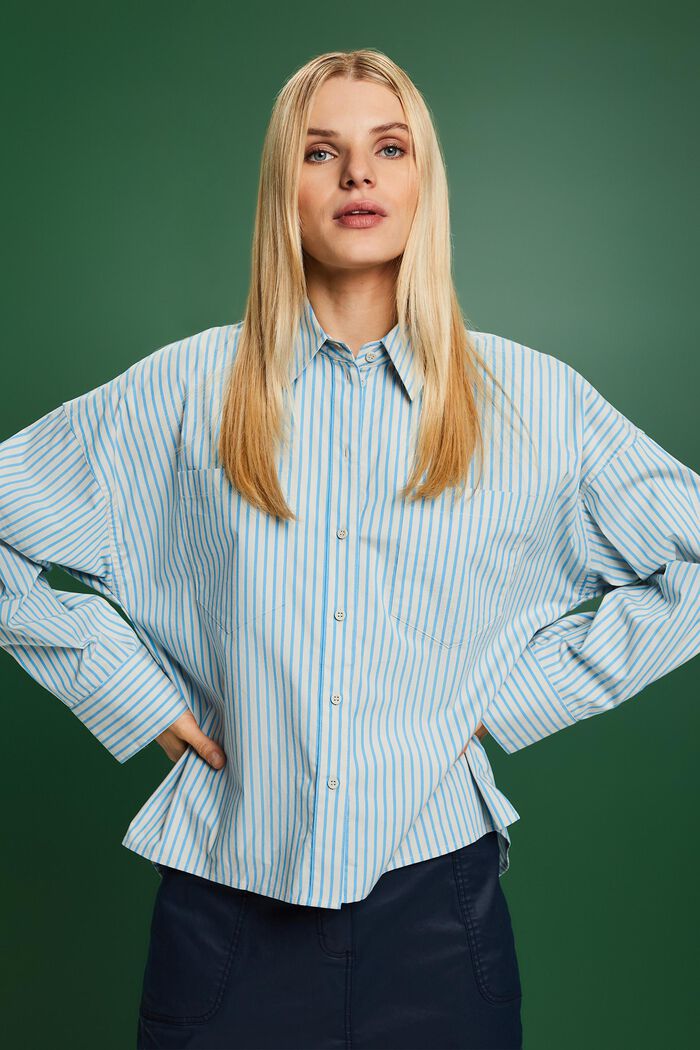 Camicia button-down a righe, BLUE, detail image number 0