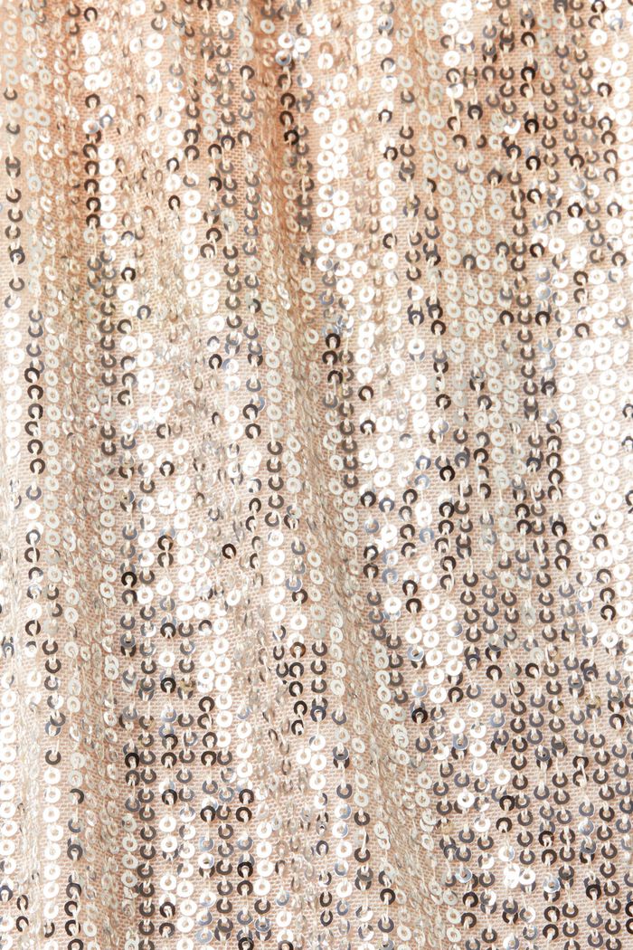 Gonna midi con paillettes, DUSTY NUDE, detail image number 5
