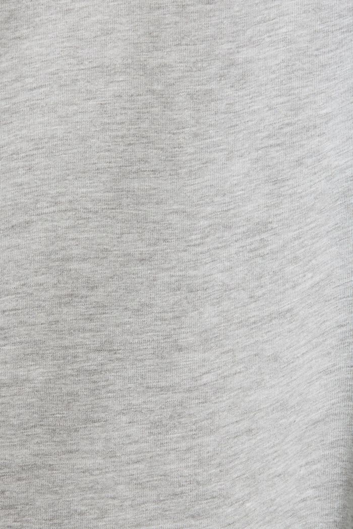 T- shirt in misto cotone con stampa, LIGHT GREY, detail image number 5
